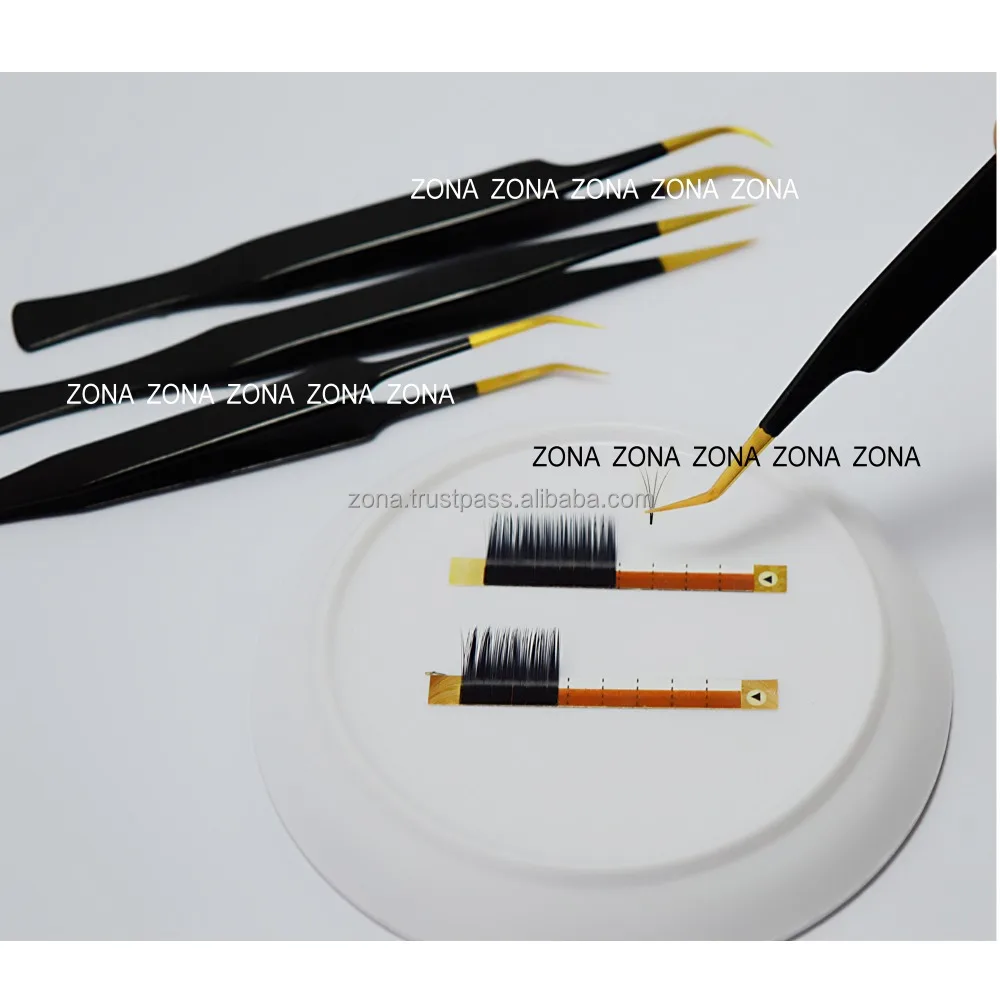 Pakistan Made Eyelash Extension Tweezers / Best Cosmetic Eyelash Tweezers /Fine Tips And Perfect Individual Tweezers
