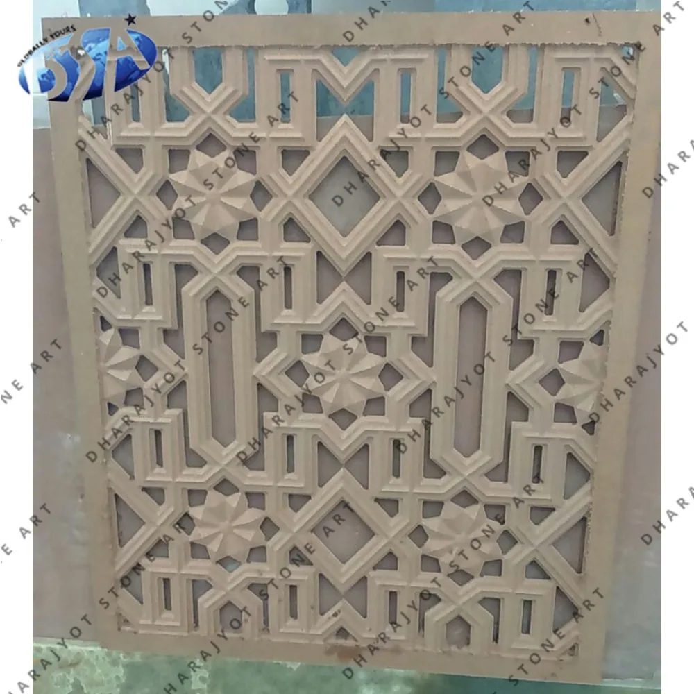 Желтое каменное окно для дома jali