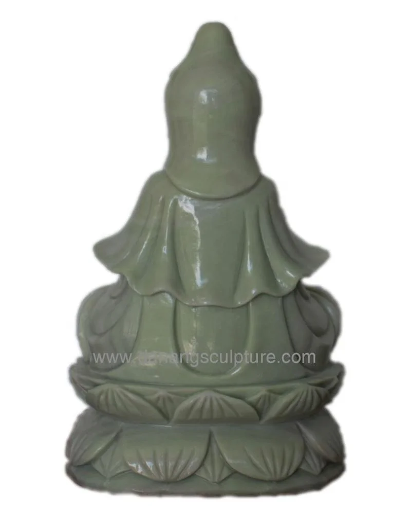 Natural marble hand carved guanyin buddha statue guan yin buddha marble statue stone buddha statue attracts fortune