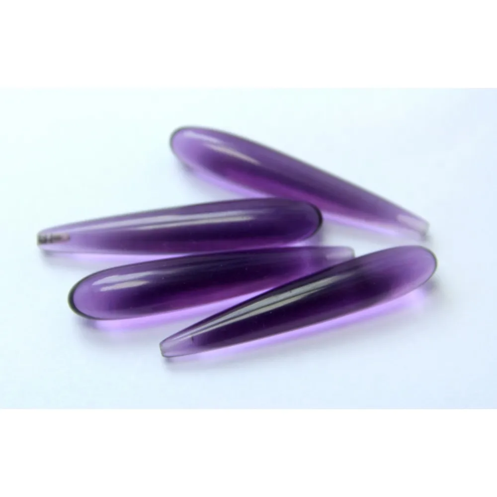 Superb Quality Wholesale Price Match Pair Amethyst Quartz Smooth Loose Drops