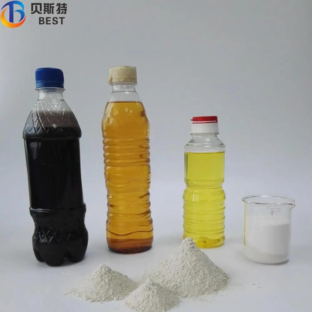 oil decoloring and deodorizing chemicals activated clay bleaching earth for used oil