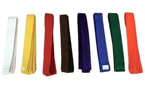 Karate Belts Wholesale Custom Made Cheap 100% cotton karate judo color BJJ belt all color Martial Arts belts available