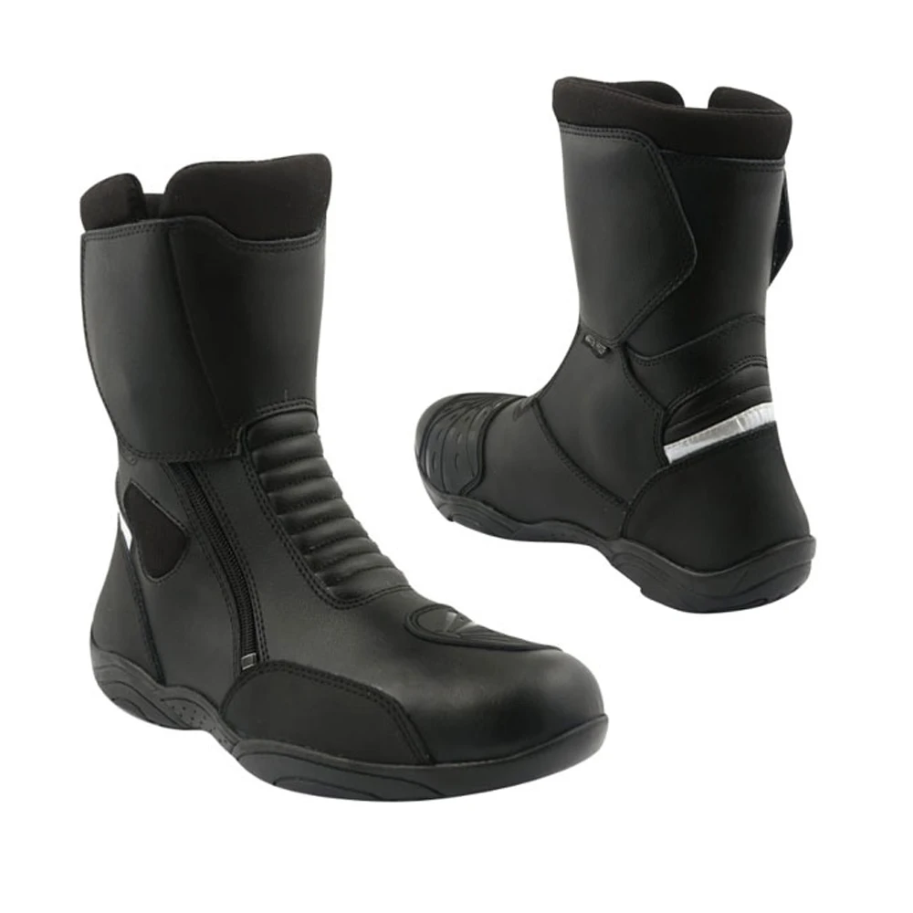 Street wear Motorbike Shoes  Protective Leather boots