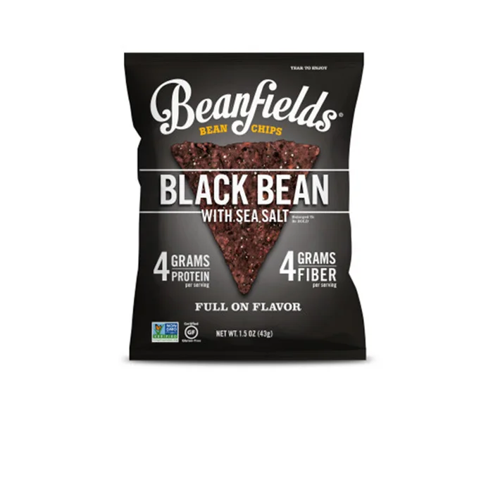 
Bean Chips Beanfields Black Bean & Sea Salt Vegan Bean Chips 1.5oz Case 