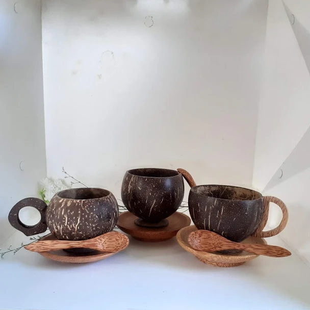 Wholesale Coconut Shell Cups from Vietnam Best Quality for Export