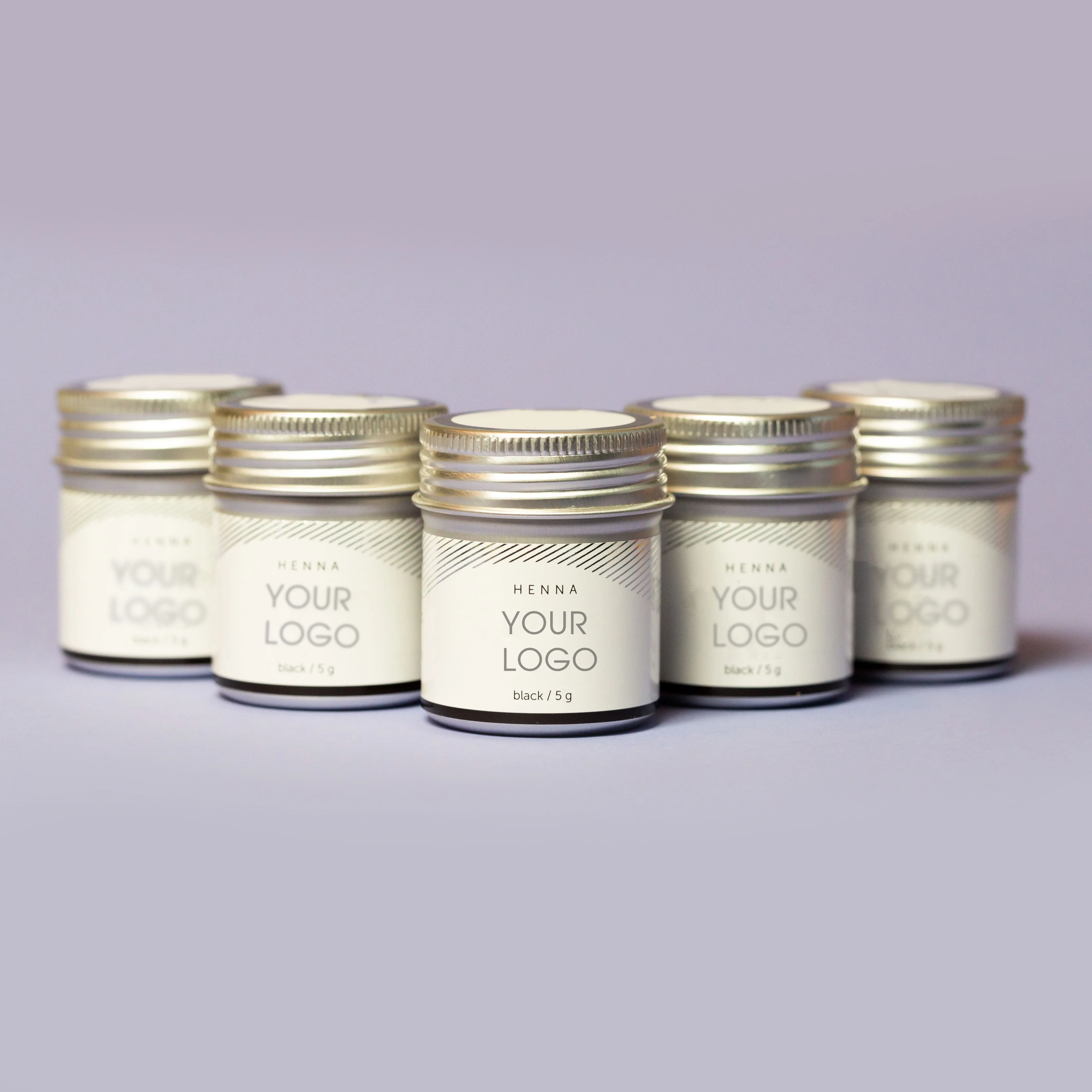 Brow henna powder organic, black, 10 gm Jar