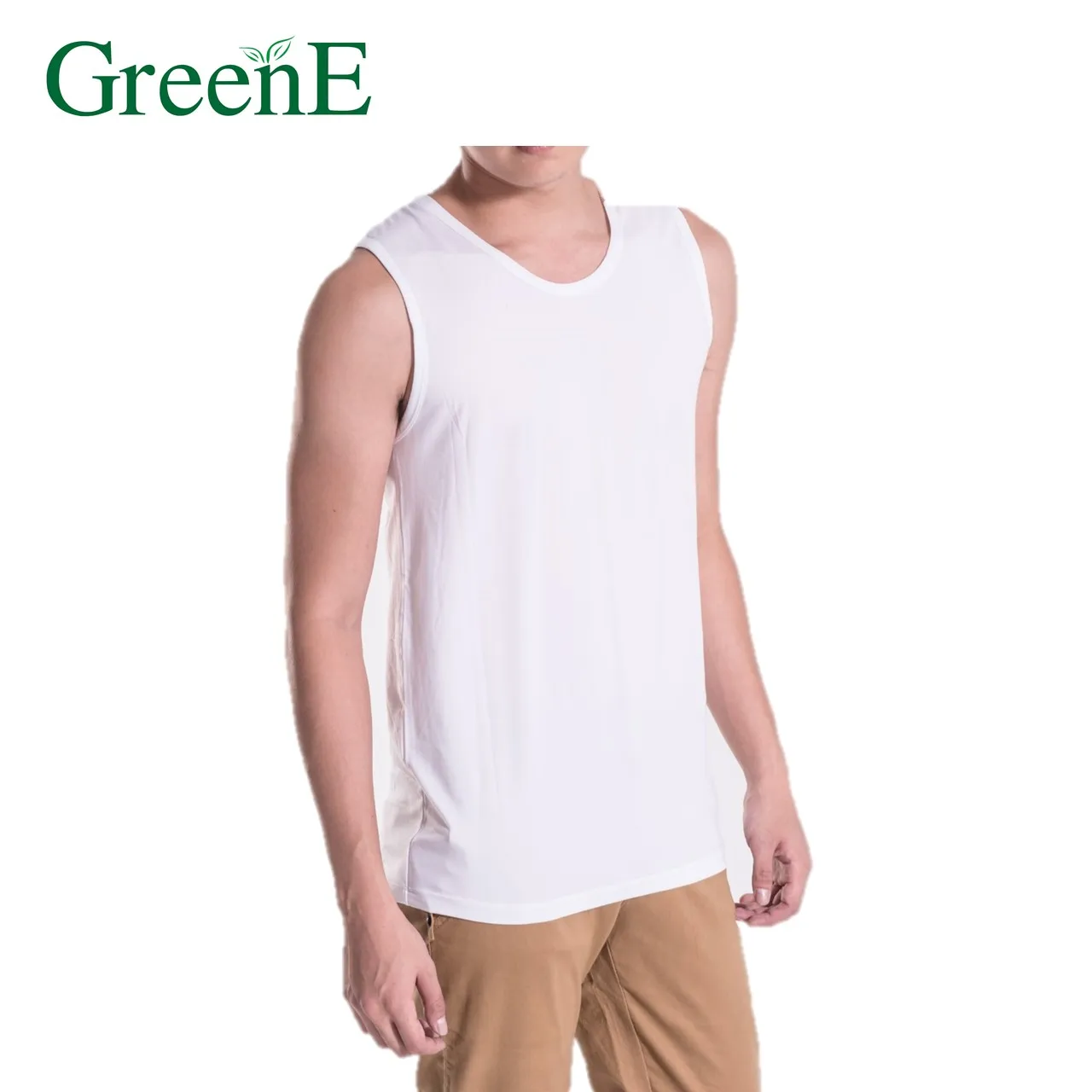 Грин-BtD мужские UNDERVEST (с широким воротником)(2XL)(бел) био F-IR для топ, теплая и крови-циркуляции