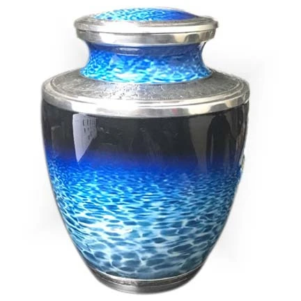 Готовая наклейка с изображением морского дна с ручной резкой и эмалированной кремацией/урной