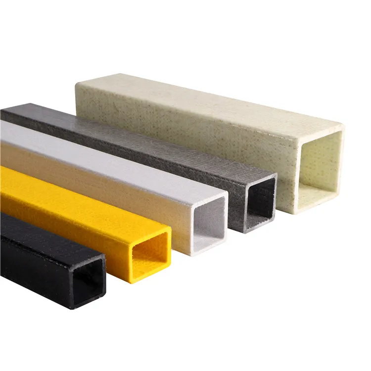 Factory Direct Supply Glass Fiber Square Tube FRP GRP Epoxy Resin Rectangular Pipe