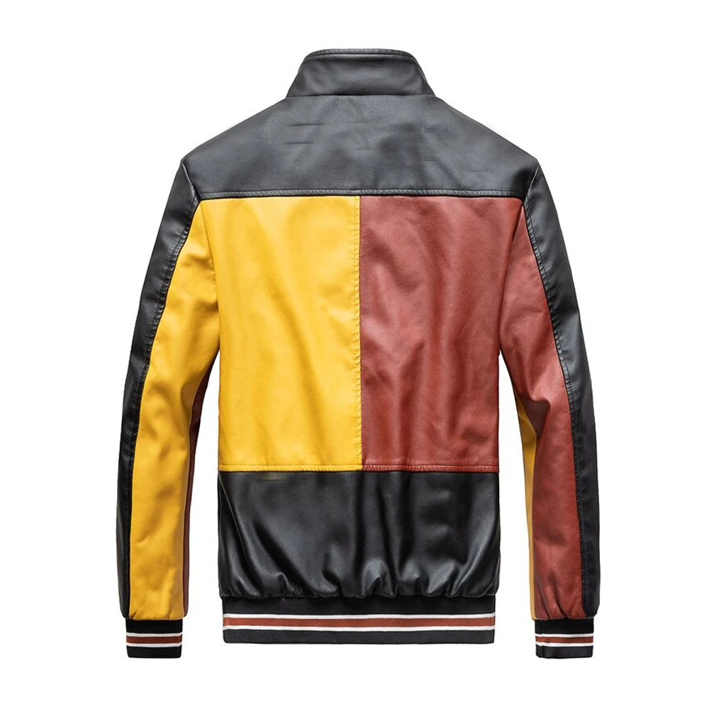 Wholesale US Size Man Leather Jacket Plus Velvet Winter Coat Jackets Motorcycle Pu Faux Leather Jacket