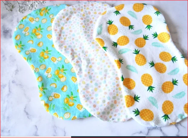 High Quality 100% Organic Cotton Baby Cotton Bib Drool Bib Bandana Bibs Burp Cloth for baby