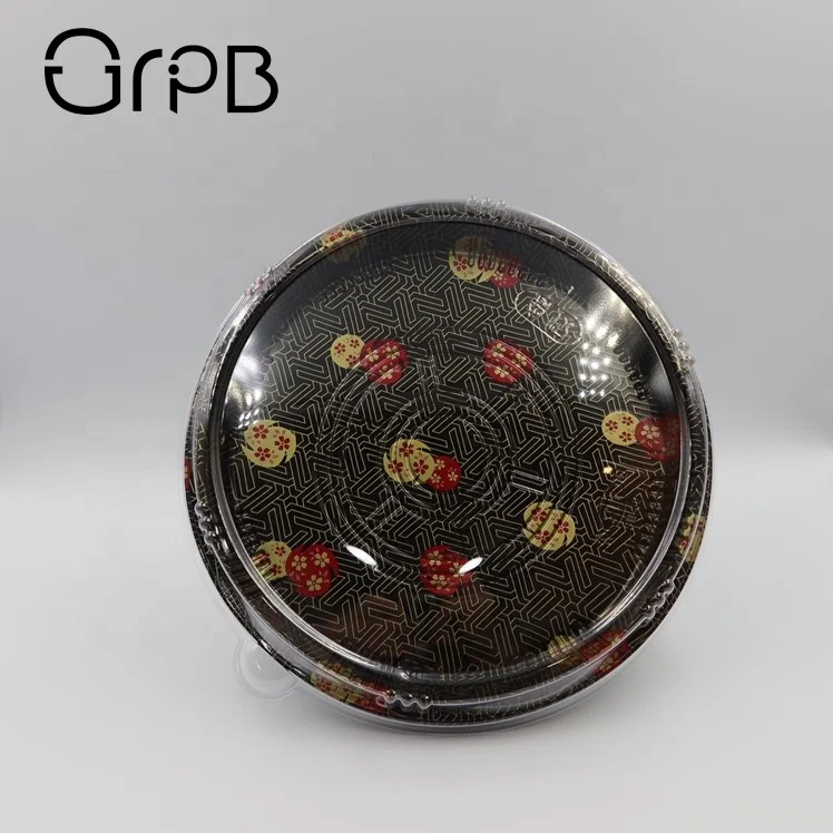 disposable food prep plastic packaging sushi plate