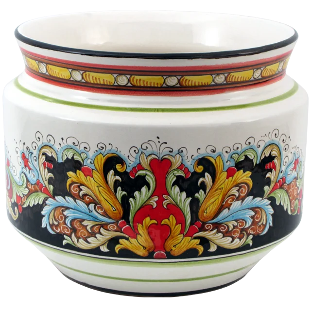 Handmade ceramic cachepot made in Italy home decoration