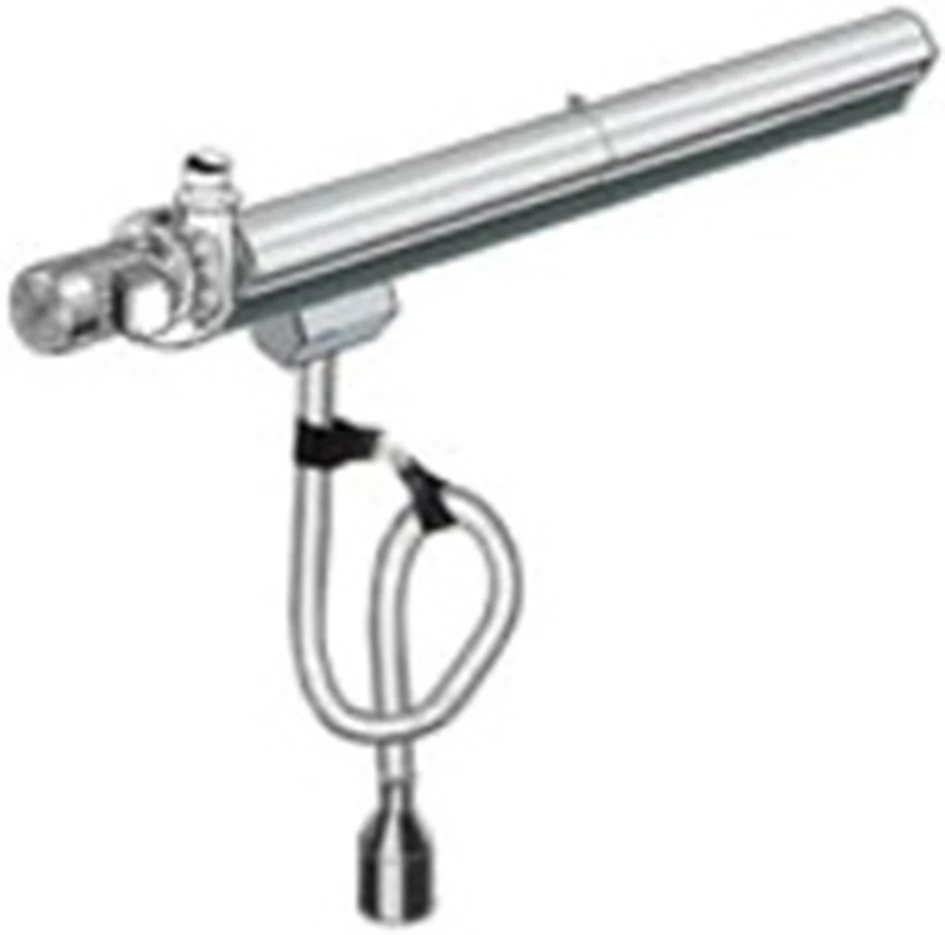 Aerial sliding air duct extraction system for exhaust gases from vehicles square profile EC 4m segment Made in Italy