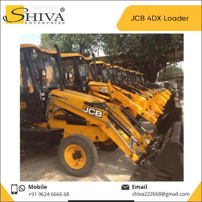 Impressive Quality Globally Popular JCB 4dx Backhoe Loader at Least Price Available for Wholesale Purchaser