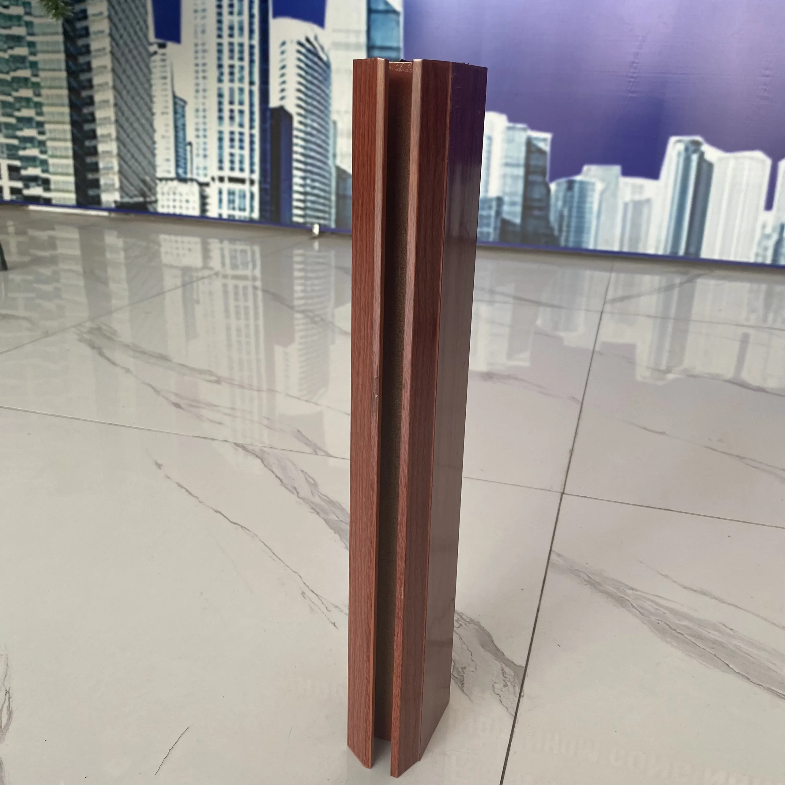 Shalumi  wood grain aluminum wood grain aluminum windows aluminum profiled bars