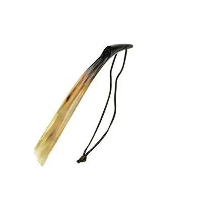 Обувь из натурального рога с естественной полировкой изделием ручной работы и для металлической стойки