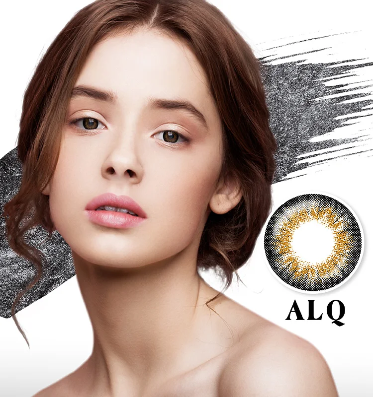 Soft lens Black Gold Mix Tone Color Daily Contact Lenses