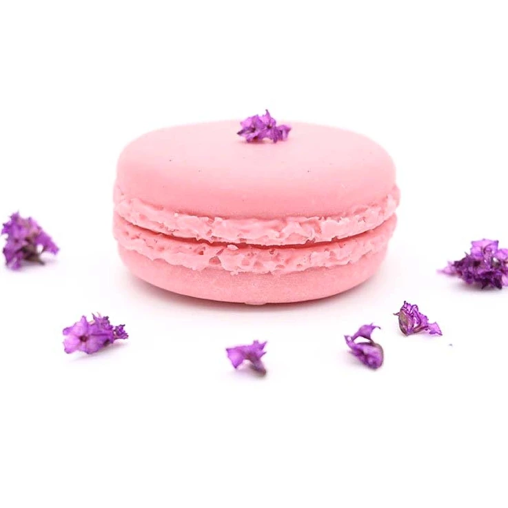 Macaron style rose natural skin lightening soap For face cleaning