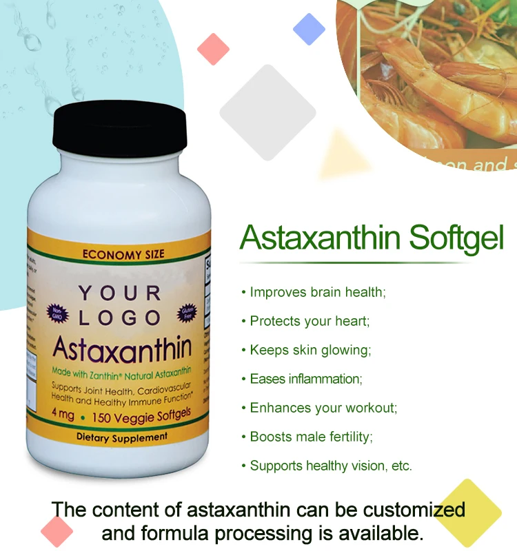 
Supply astaxanthin softgel/astaxanthin capsule/astaxanthin pills with private label available 