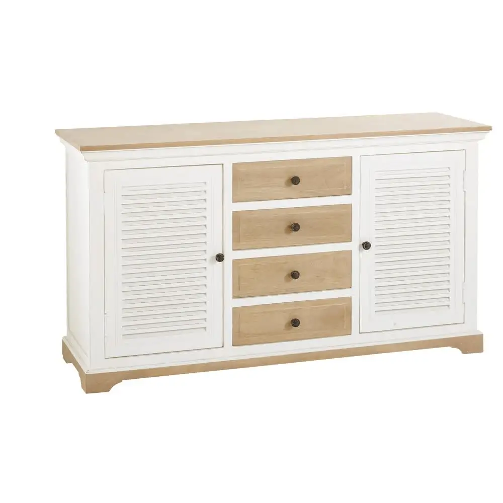 Classic Modern Furniture Wholesale Vintage Classic Antique White Mango Wood Sideboard