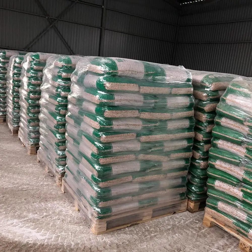 Pine Wood Pellets  Bags, Germany Wood Pellets