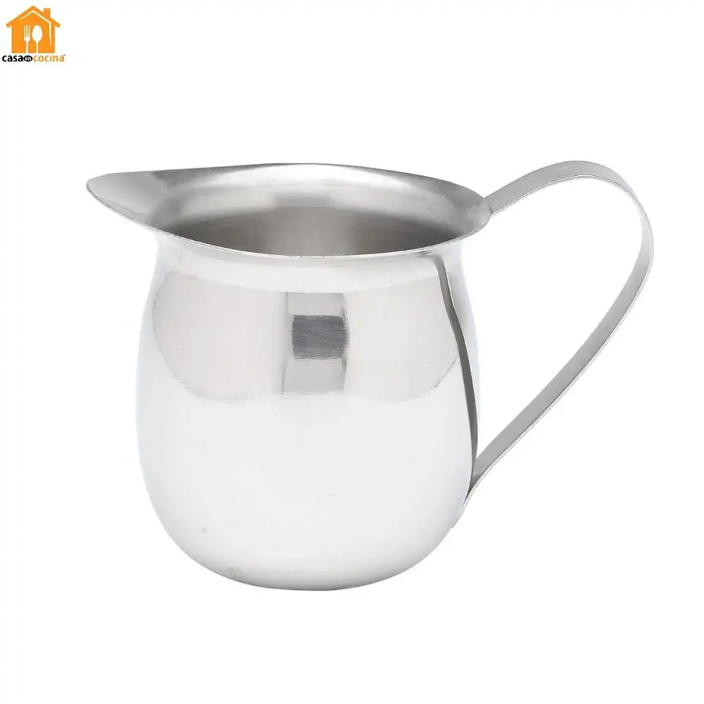Ski Group Of Stainless Steel Supper Silver Bell Creamer For Milk And