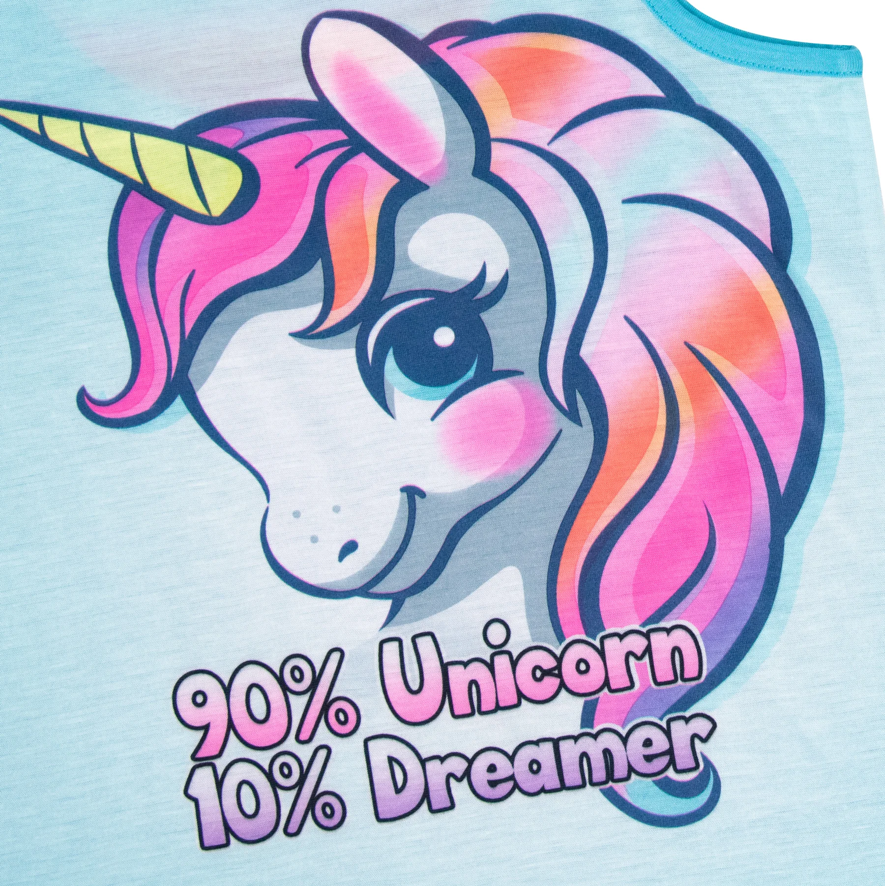 
2020 Designer Girls Summer 2 Piece Pajamas Set Unicorn Animal Sleeveless Tank Top Stripe Gradient Dolphin Shorts Pajamas Set 