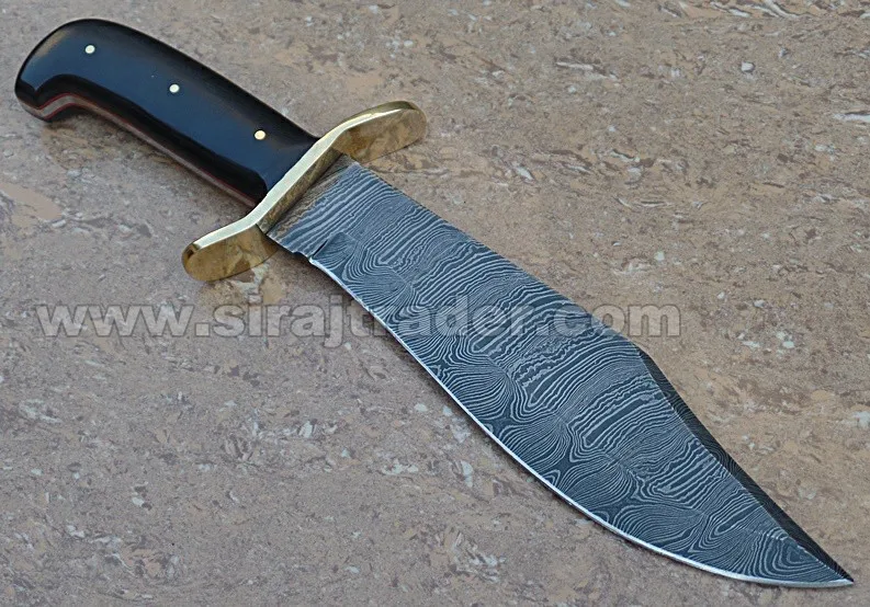 Рукоятка ножа из дамасской стали ручной работы