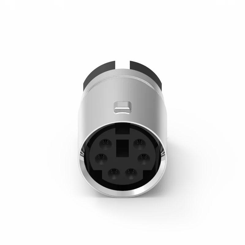 Mini Din 6PIN литой с кабельным разъемом