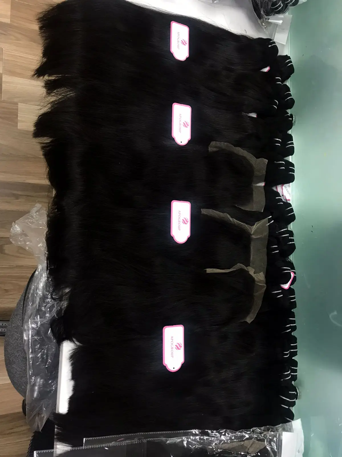 Weft Bone Straight Hair Bundles Human Hair Extension to make premium jazzy hair extensions