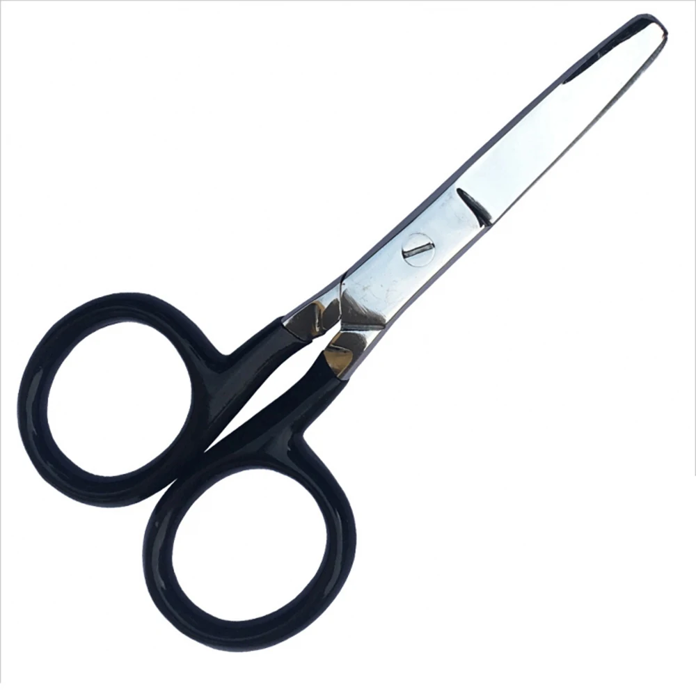 5 inches Baby scissors with straight blades with comfortable plastic handle for paper cutting crafting