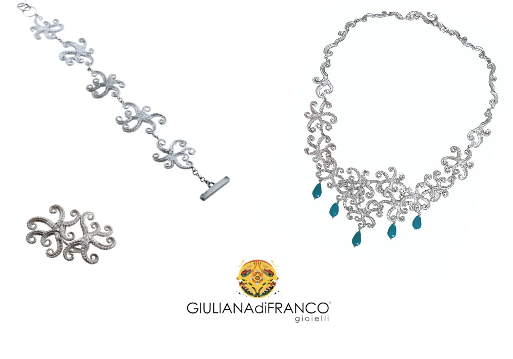 Handcraft fashion Italian Necklace silver 925 CADMIUM NICKEL FREE Jewelry design collection multi elements