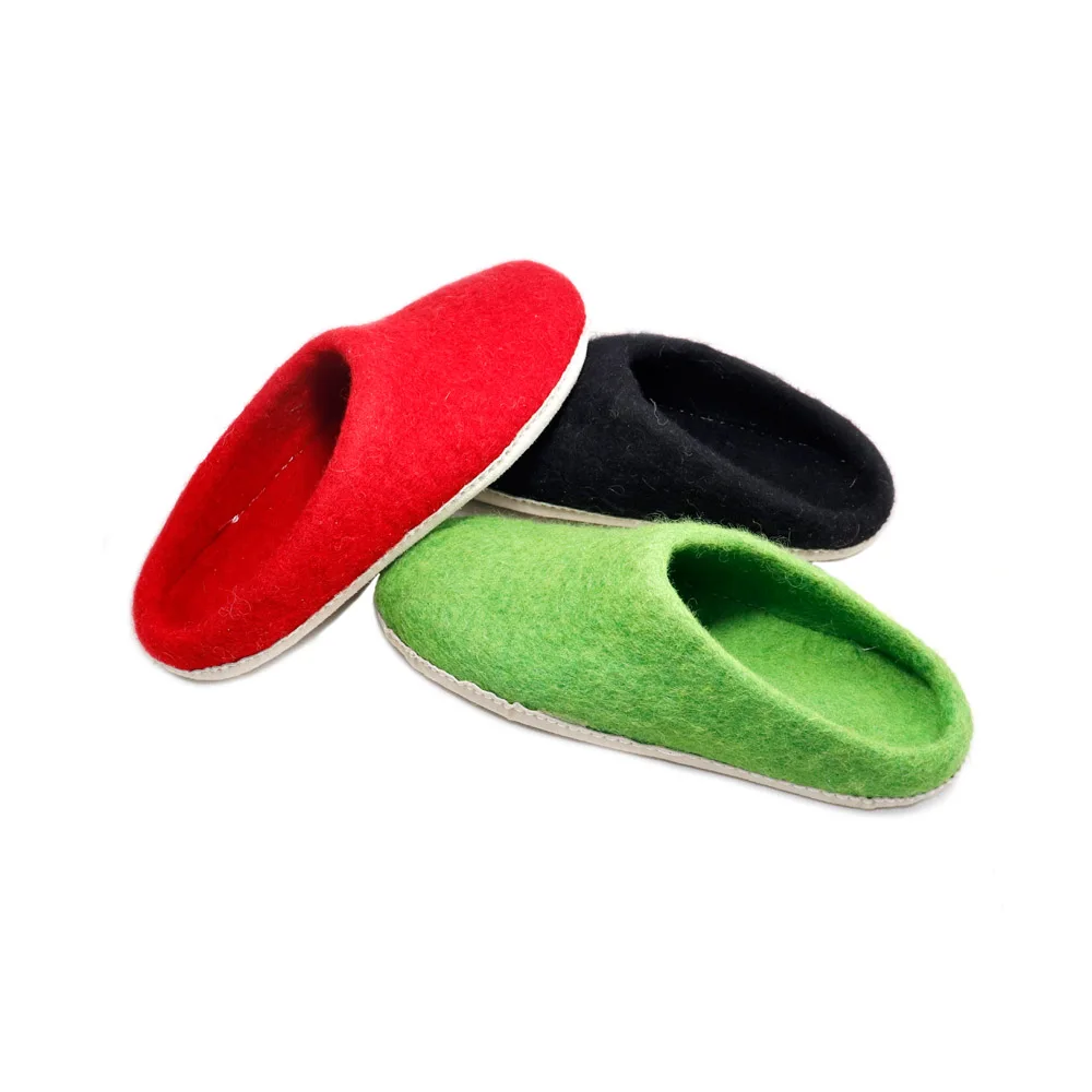 
Handmade Felt Indoor Shoes and Slippers 