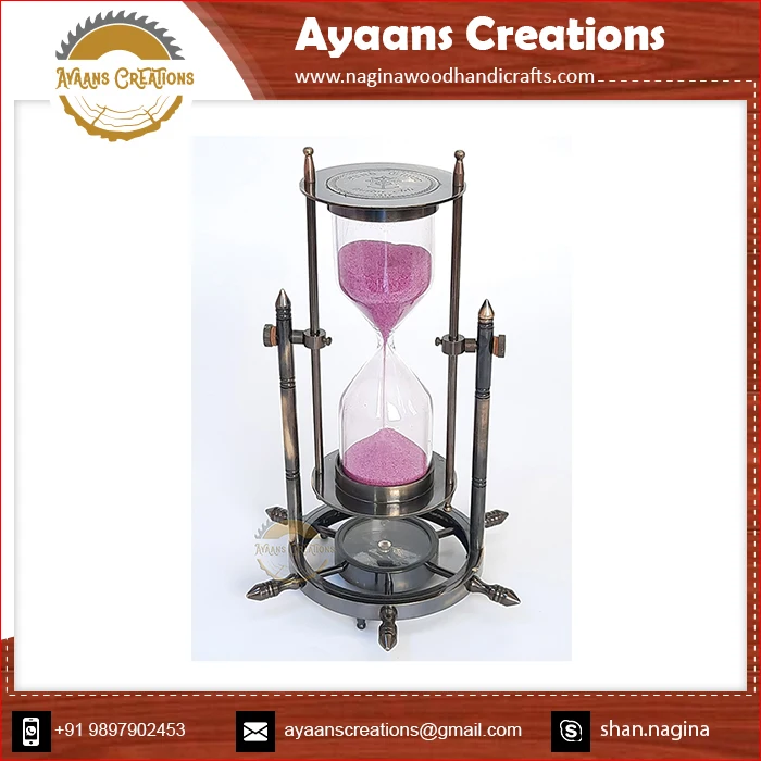 Interior Decor Use Best Selling Gift Product Sand Timer 10 Minute Hourglass Sand Timer With Custom Brand Logo Accepted