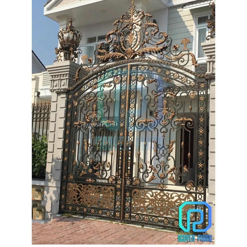 Reasonable Price For Custom Luxurious Wrought Iron Gate, Main Gate Designs, Garden Fencing Trellis Gates