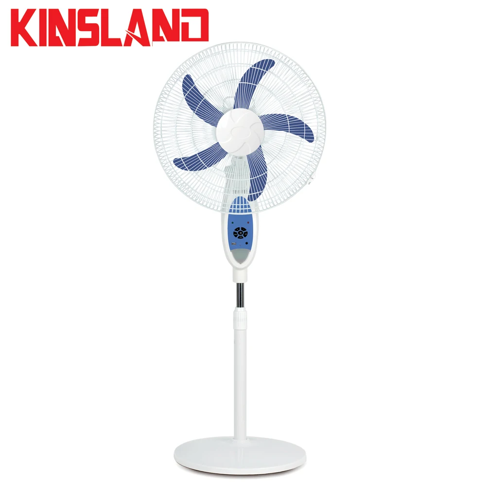 China Summer Modern Commercial 16 Inch Rechargeable Electric Solar Powered Standing Fan with LED Light Portable Manufacturer