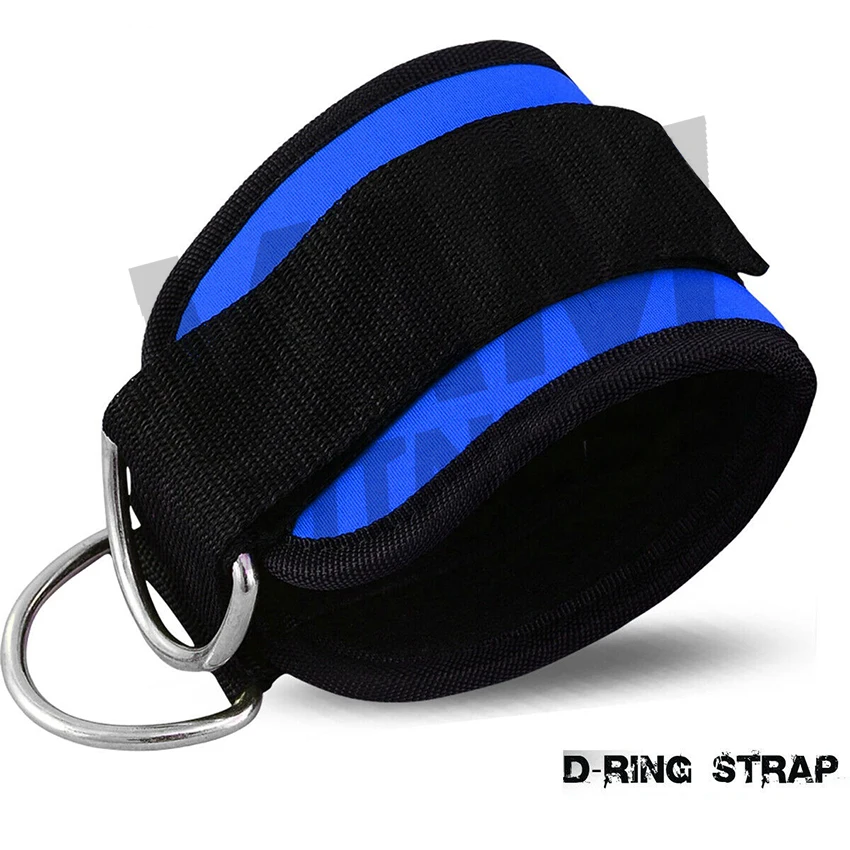 
Custom Logo Padded Ankle Strap For Cable Machine Workouts D Ring Ankle Brace straps Ankle Attach With Legs 