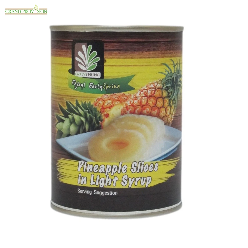 Good Quality Canned Pineapple Slices in Light Syrup 20oz. Product of Thailand