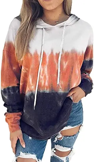 2021 Tie Dye Long Sleeve for mans and Women Clothing Rainbow Tie Dye Hoodie sweatshirts