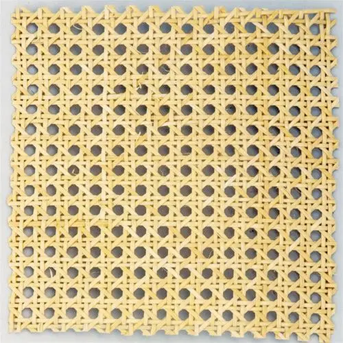 1/2 Open Weaving Mesh Raw Rattan Cane Webbing Materials/ Bleached Cane. Angelina +84327746158 99 Gold