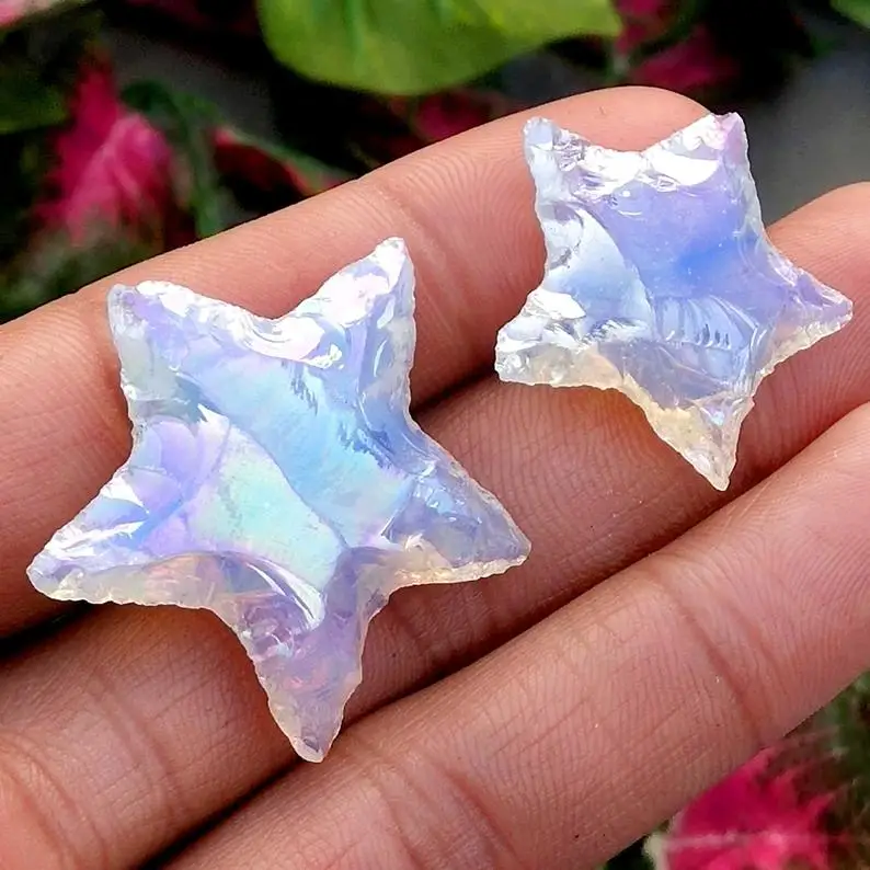 Gemstone opalite  arrowhead star:crystal star:crystal aura star:crystals healing stone:arrowhead:home decoration:agate :craft
