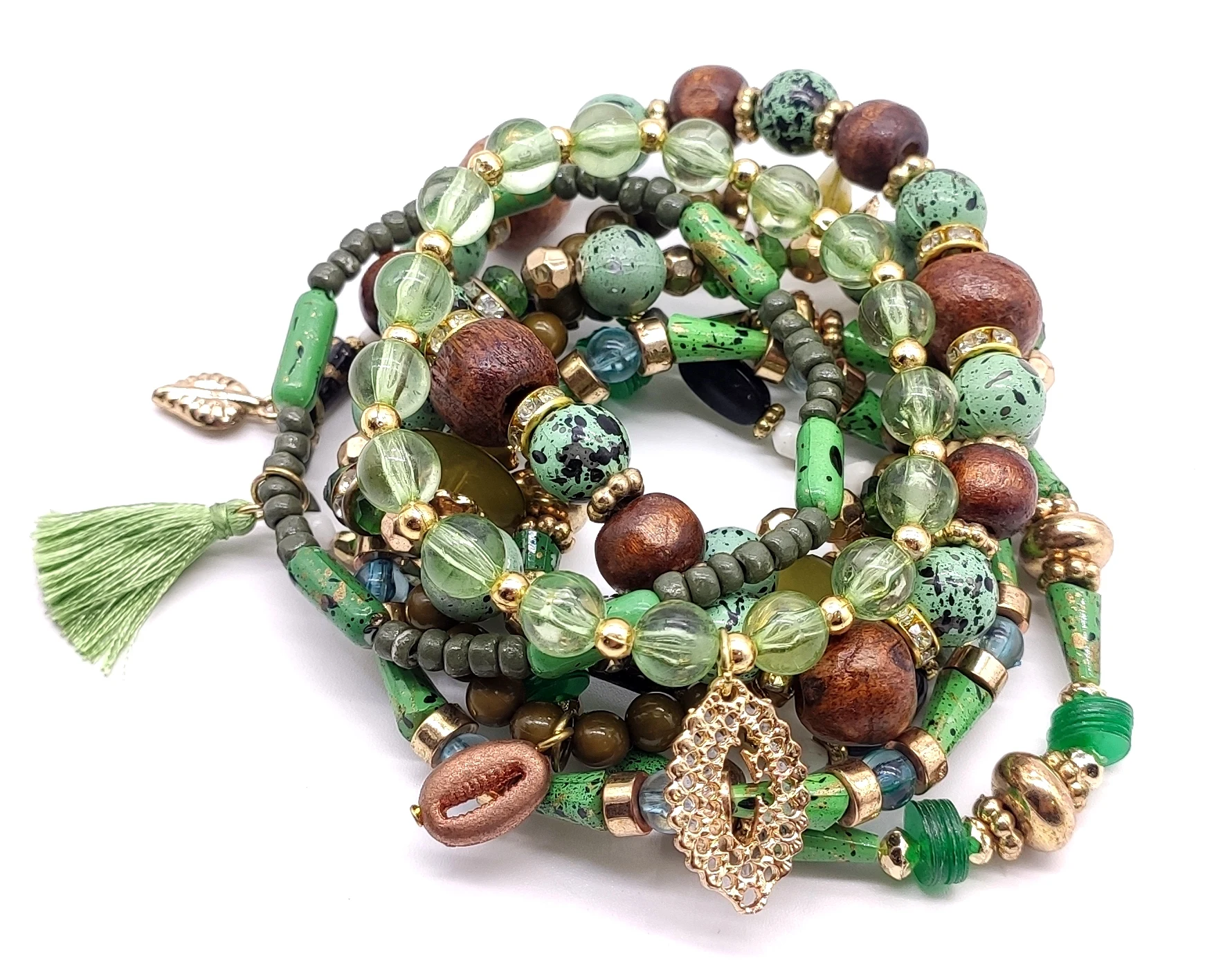 Natural stone crystal gravel bracelet chakra healing chips strand bead bracelets