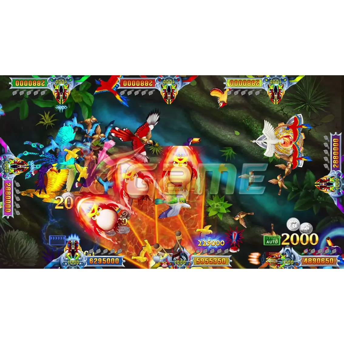 Shooting Game - Happy Birds - Fish Table Game Board for Arcade Game Room and Sweepstakes