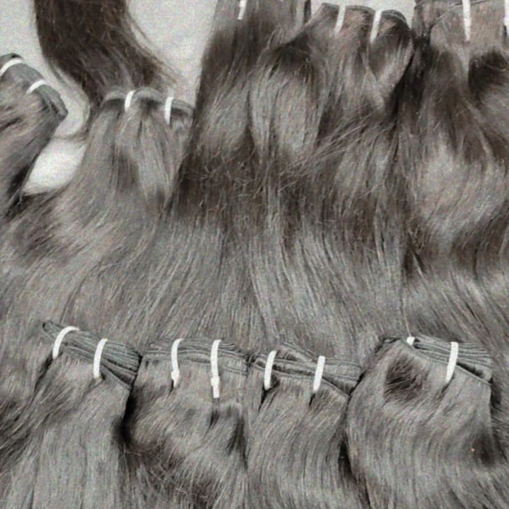 Oriental Hairs Raw Virgin Unprocessed Natural Straight Weave Indian Temple Shiny Human Hair Bundle Vendor, Human Hair Extensions