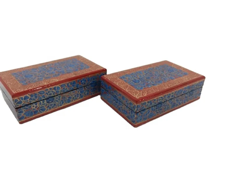 New Design hand painted vintage Paper Mache Box