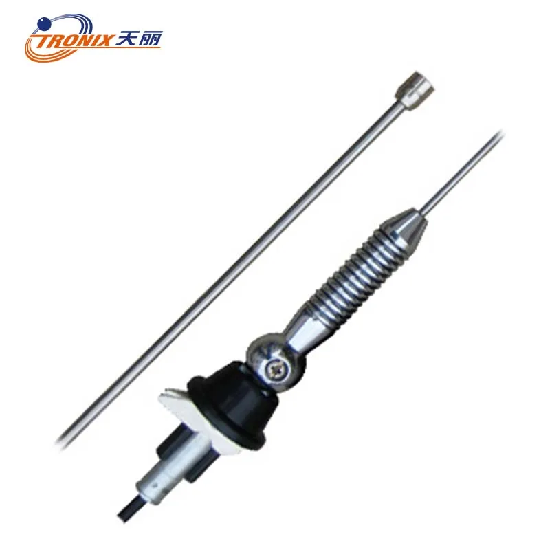 AM/FM Car antenna/Fiber Mast antenna with Swivel ball/ 1 sections spring form steel mast(Professional manufacture)