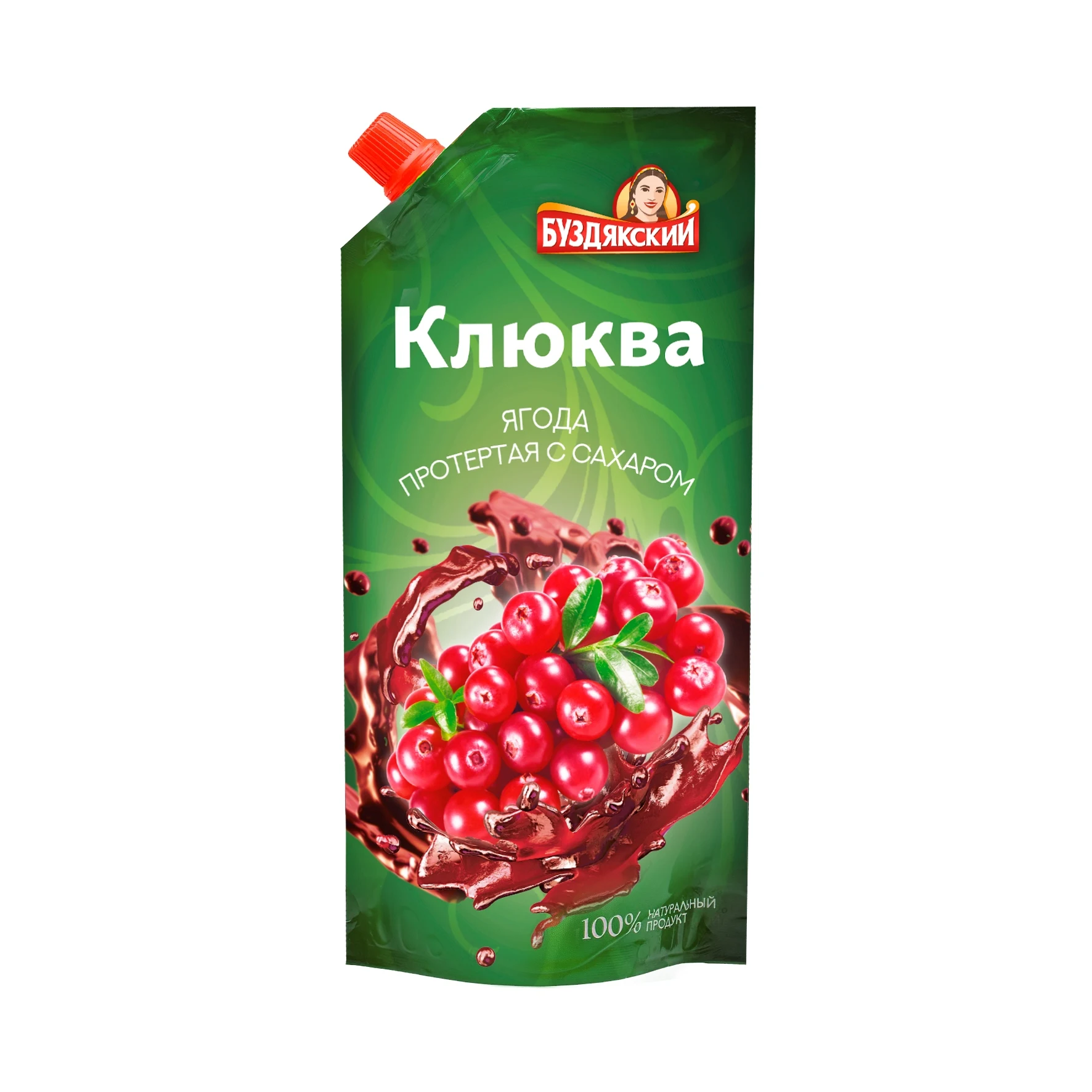 Cranberry puree with sugar 280 g doy-pack