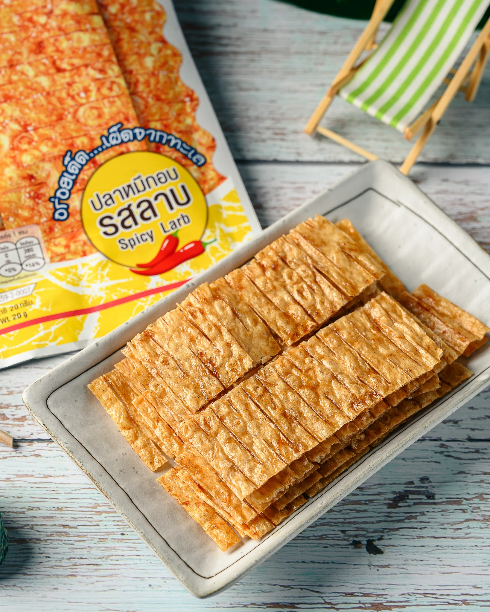 Baked Snacks Style Bento-Seafood Snacks Squid (Spicy Larb) Export From Thailand