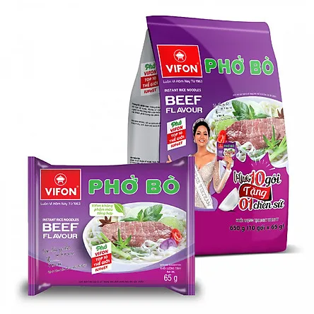 С принтом «Yummy» мгновенный рис быстрого приготовления со вкусом говядины Фо Бо 60grx30bags из Вьетнама